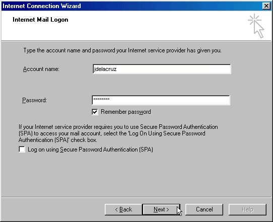 Email Setup in Outlook Express